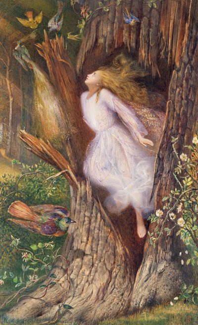 La metamorfosis de Dafne en un laurel por Apolo de Charles Sims